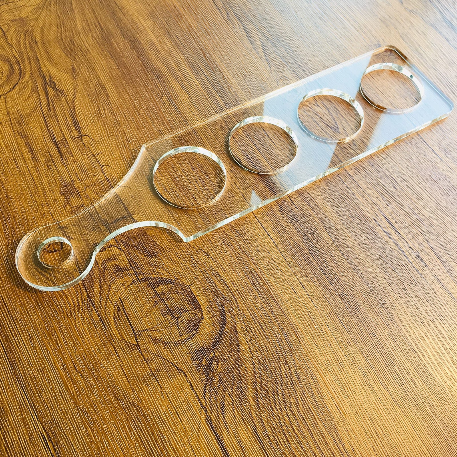Clear Acrylic Flight Paddle Template, Woodworking Router Template, Modern Bee…