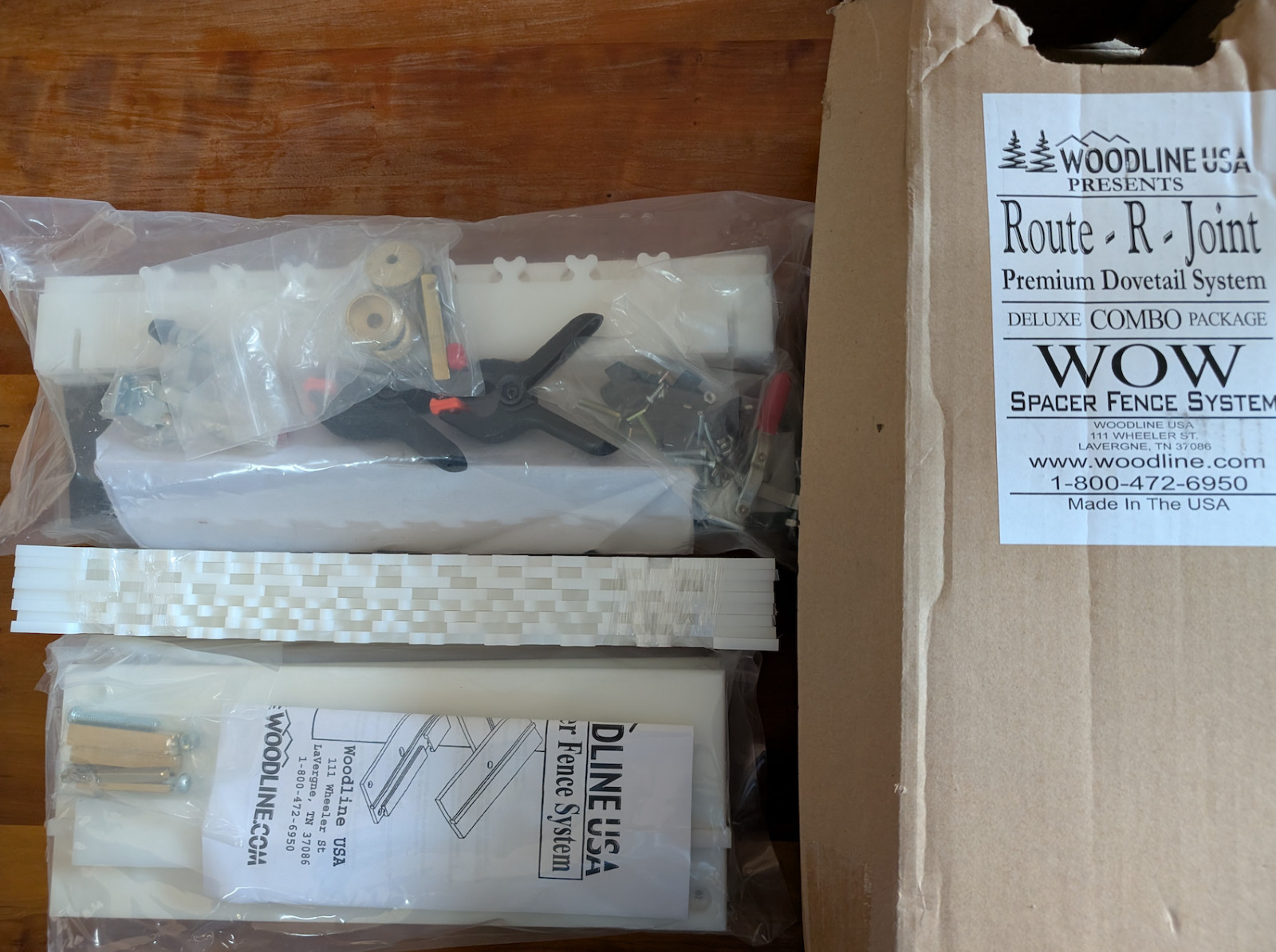 WOODLINE Route-R-Joint Kit Dovetail Jig, Woodworking Deluxe Combo Pack NEW