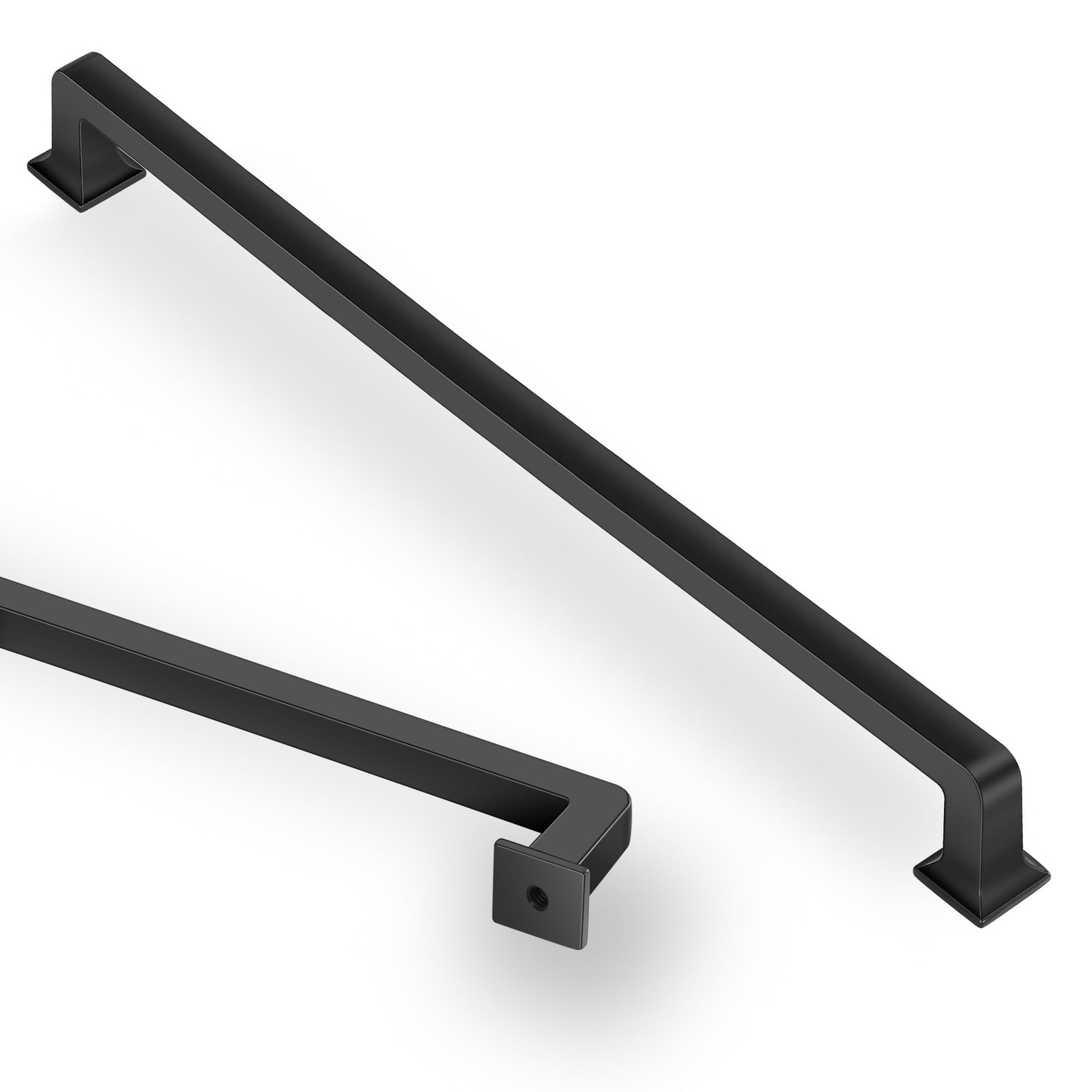 Lardmon 10 Pack Matte Black 12.6 Inch(320mm) Hole Centers Modern Cabinet Pull…