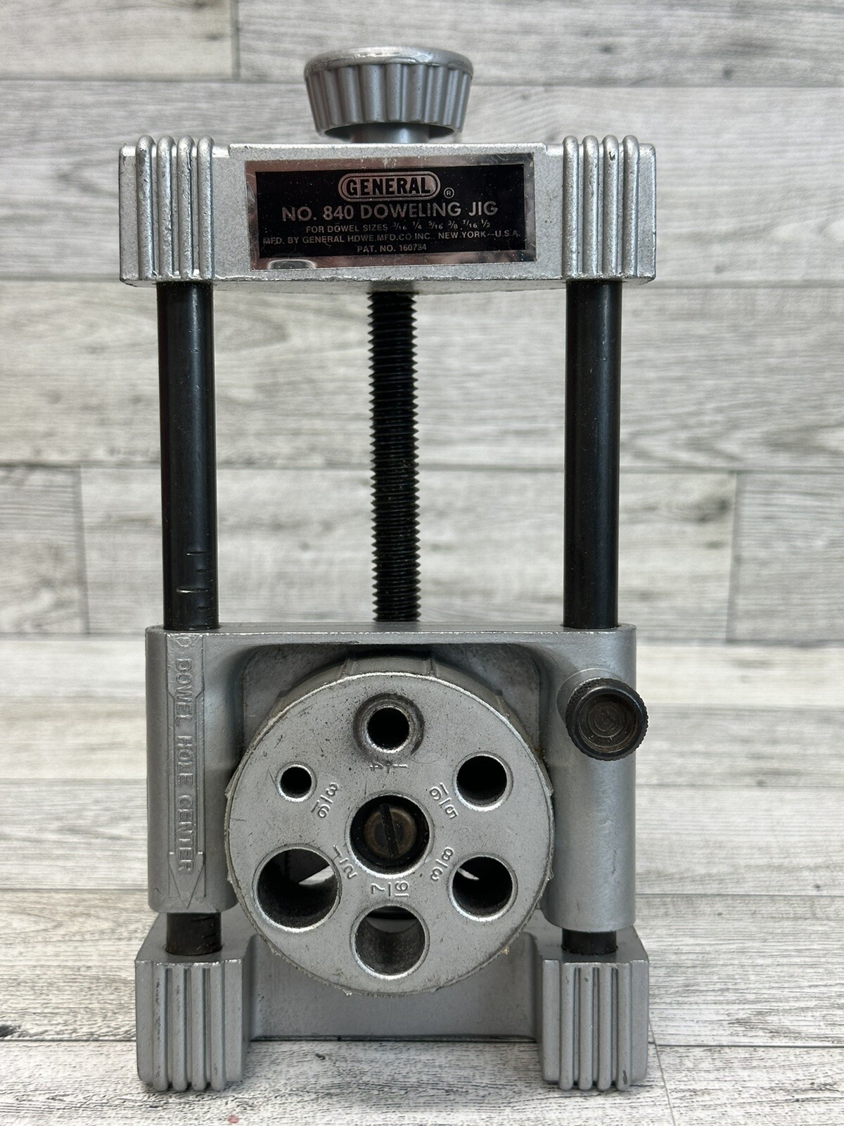 VTG Doweling Jig No. 840 Revolving Turret General Original Box Made In USA 1985