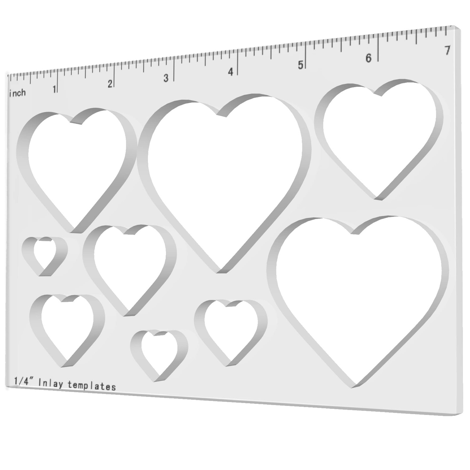 9 in 1 Router Templates for Woodworking Router Jig Template Heart Inlay Templ…