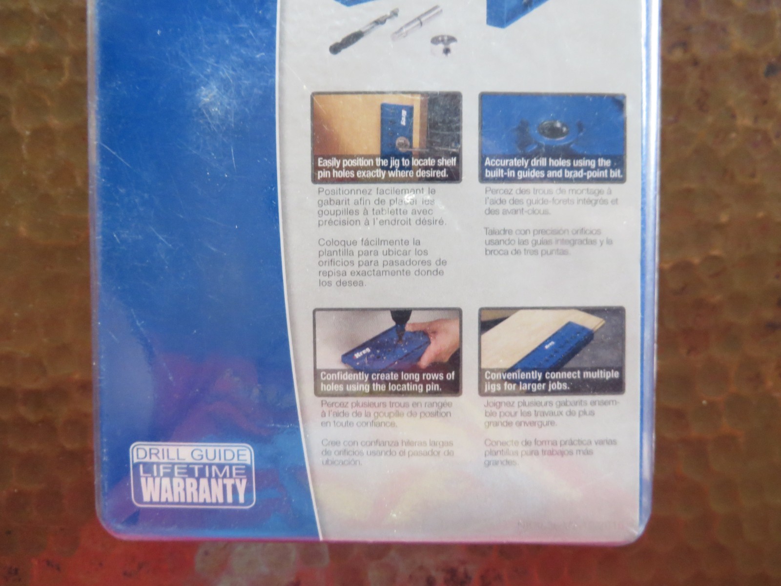 NEW Kreg KMA3200 Shelf Pin Jig W/ 1/4″ Drill Bit NEW