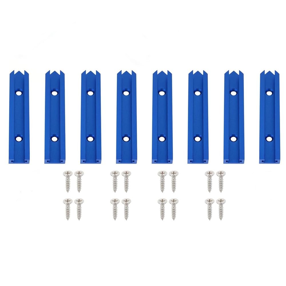 8 pcs Deep Blue T-Track Intersection Kit For Double Cut Jig Profile Universal…