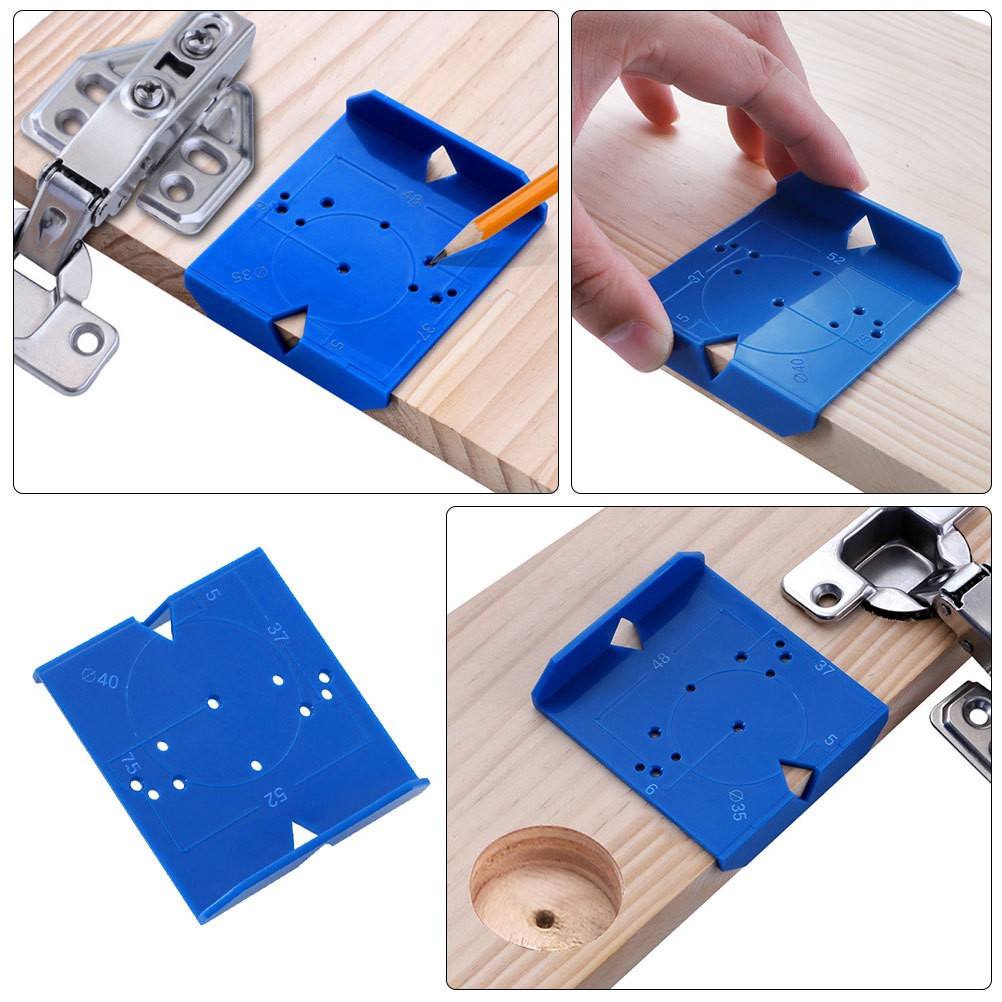 Cabinet Hole Drilling Template Hardware Jig Door Positioning Tool