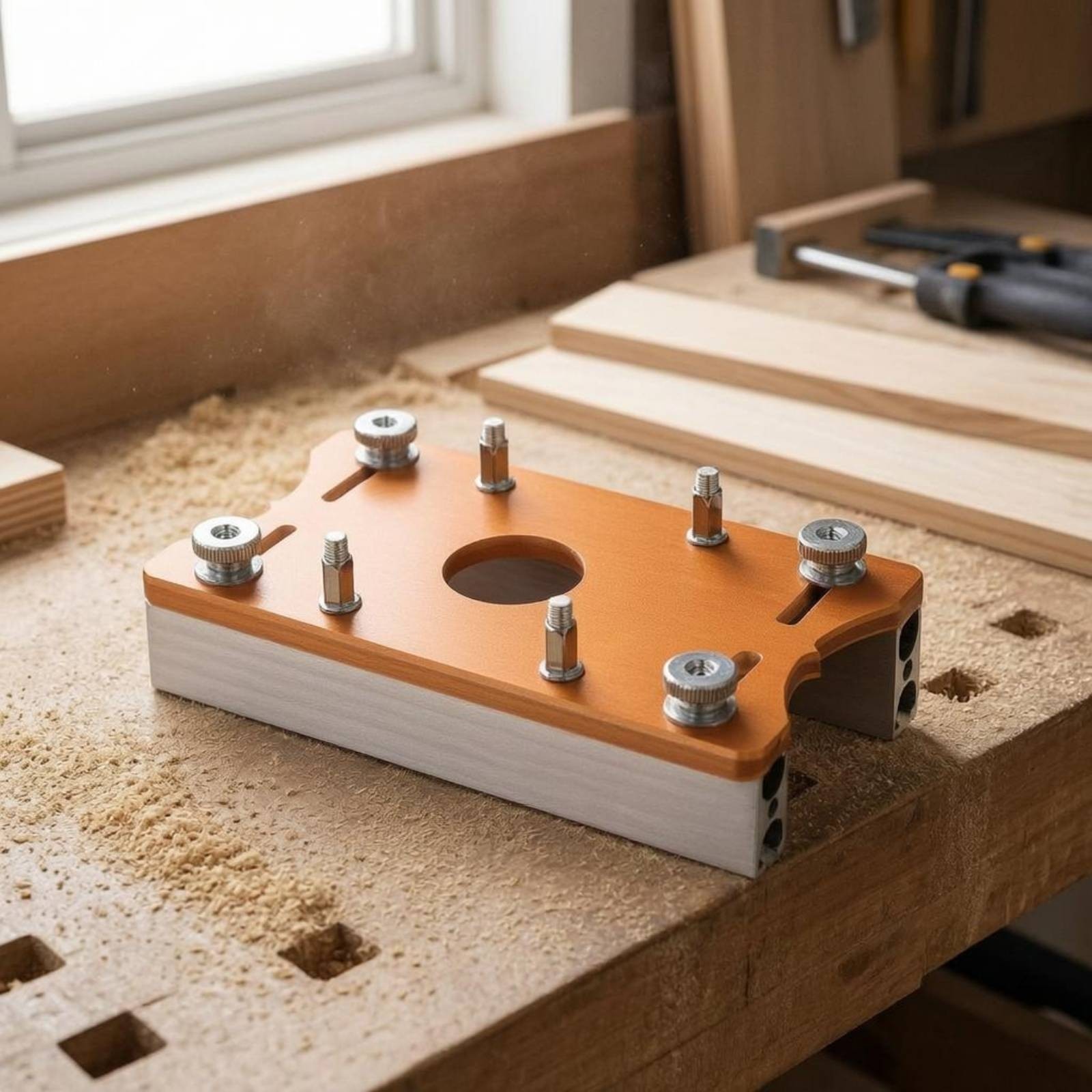 Router Slotting Jig Small Slotting Router Jig Tangerine Top Plate