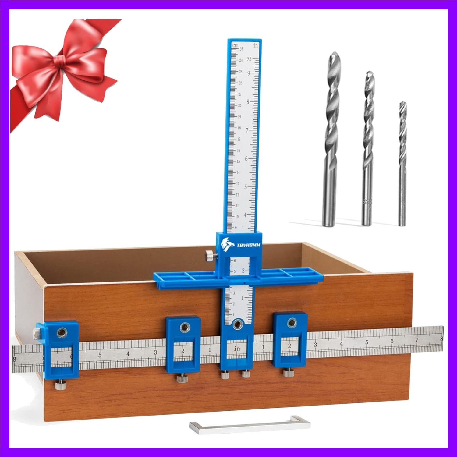Cabinet Hardware Jig Tool for Handle Knob Pull Installation of Door and Drawer