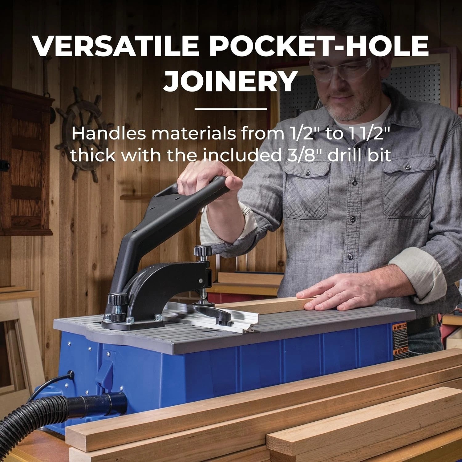 Adjustable Shelf Pin Jig 1/4 Inch – Edge-Aligned & Portable Tool for Woodworkers