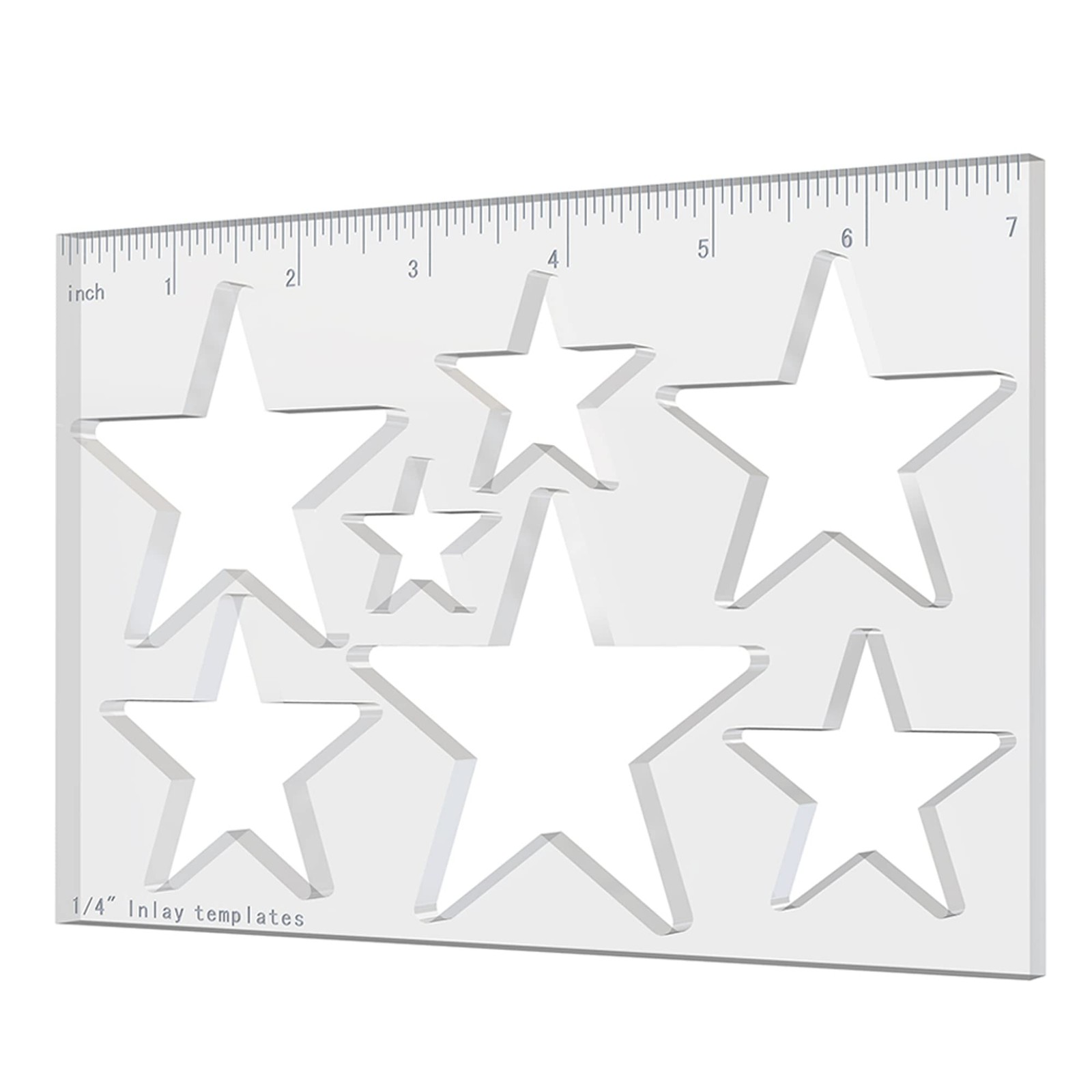 Star Router Inlay Jig Template Decorative Woodworking Engraving Tool