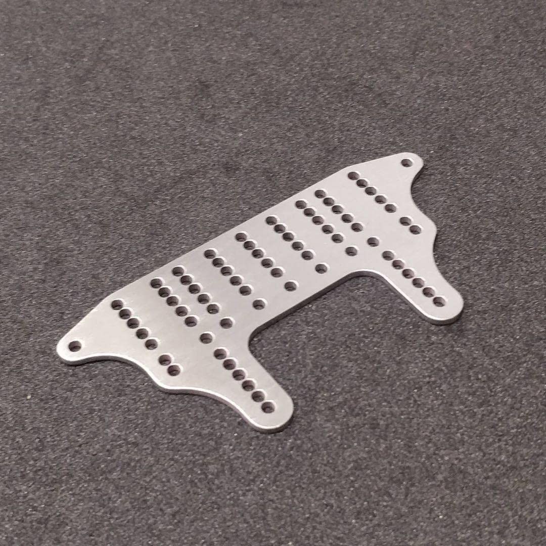 Mini 4WD Brake Stay Drilling Jig Plate Stainless Steel Tamiya Carbon Processing