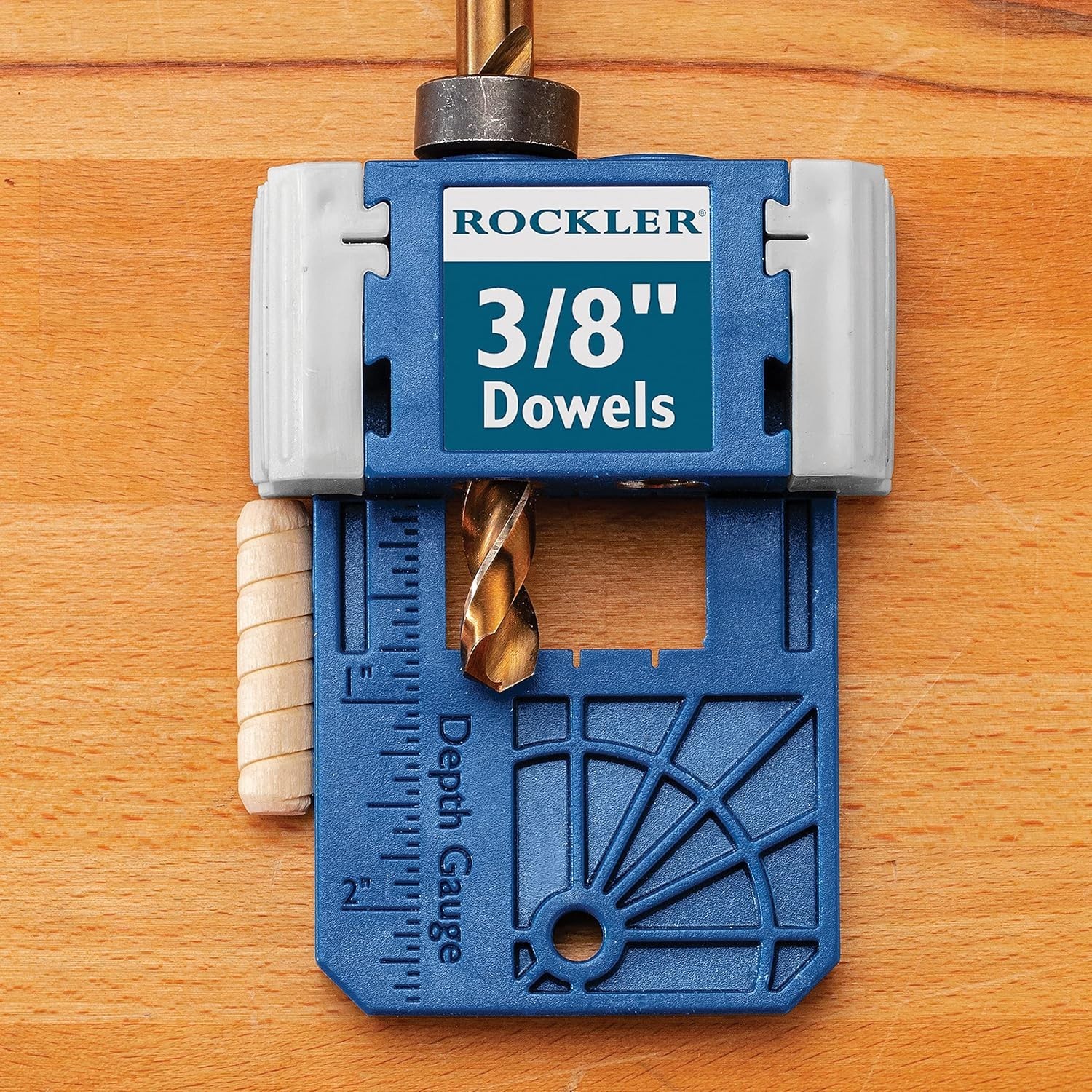 3/8” Doweling Jig Kit w/Drill Bit & Stop Collar – Wood Dowel Jig kit – Dual Edge