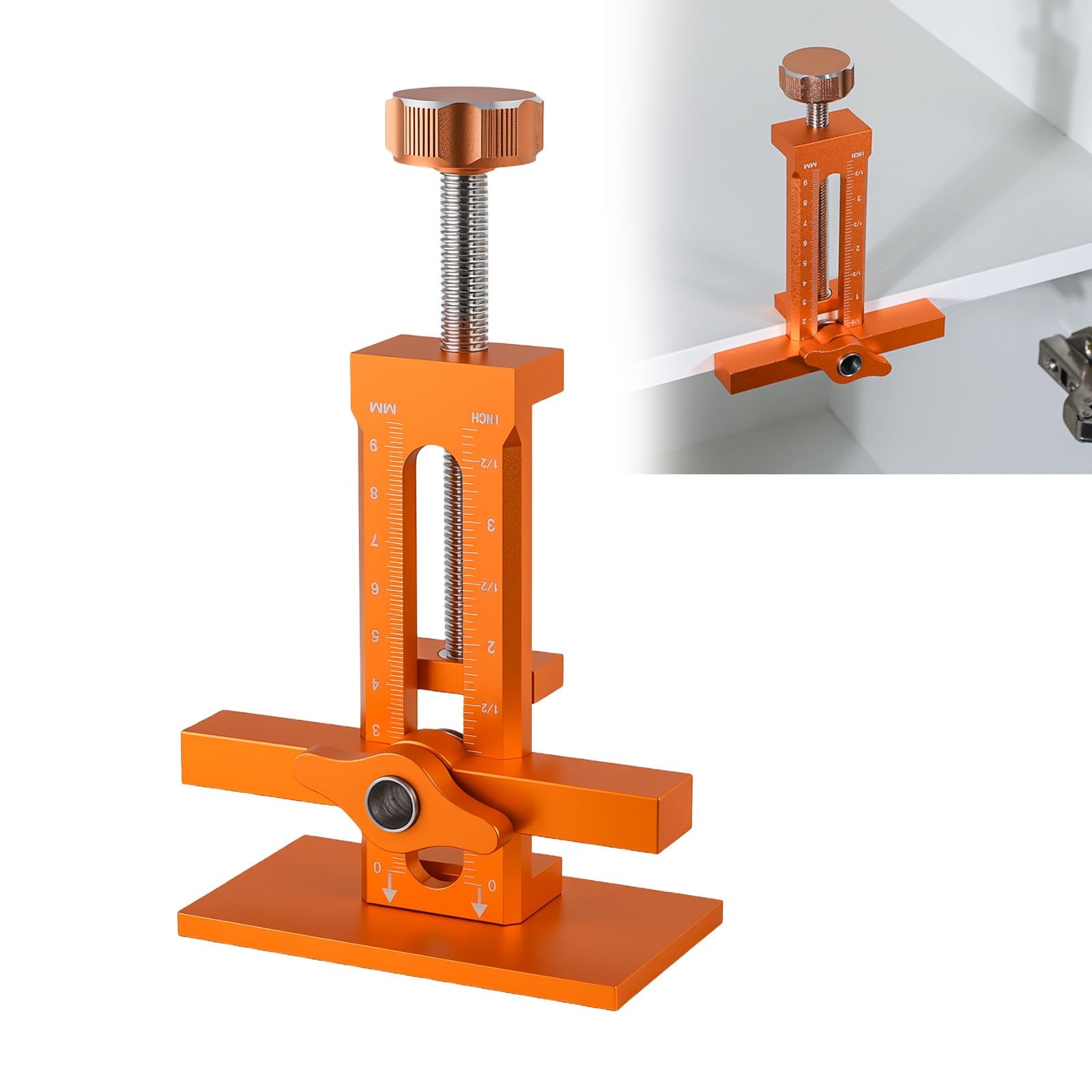 3in1 Cabinet Door Mounting Jig Adjustable Holder Installation Tool DIY