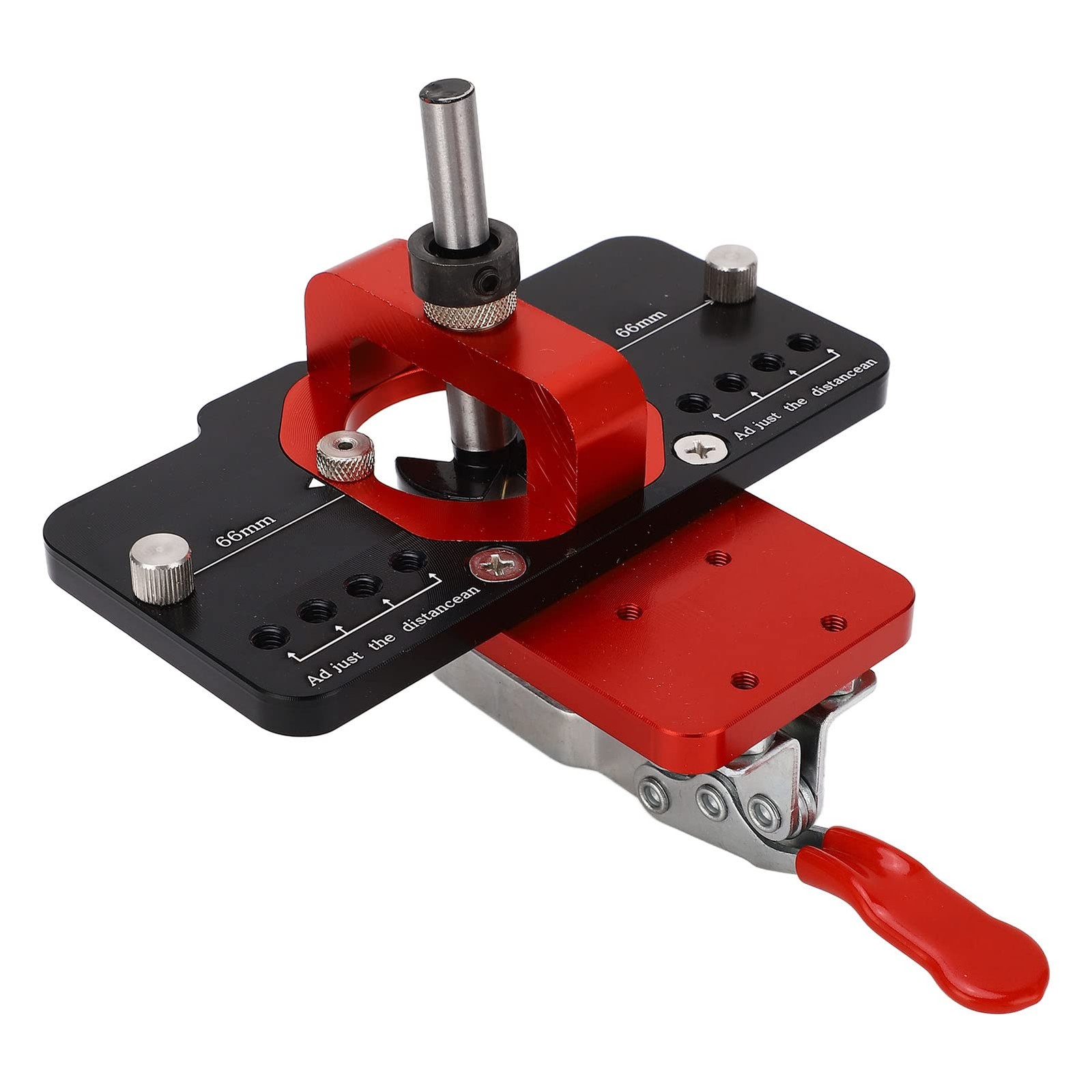 Metal Concealed Hinge Jig, 35mm Cabinet Hinge Drilling Locator with Quick Cla…