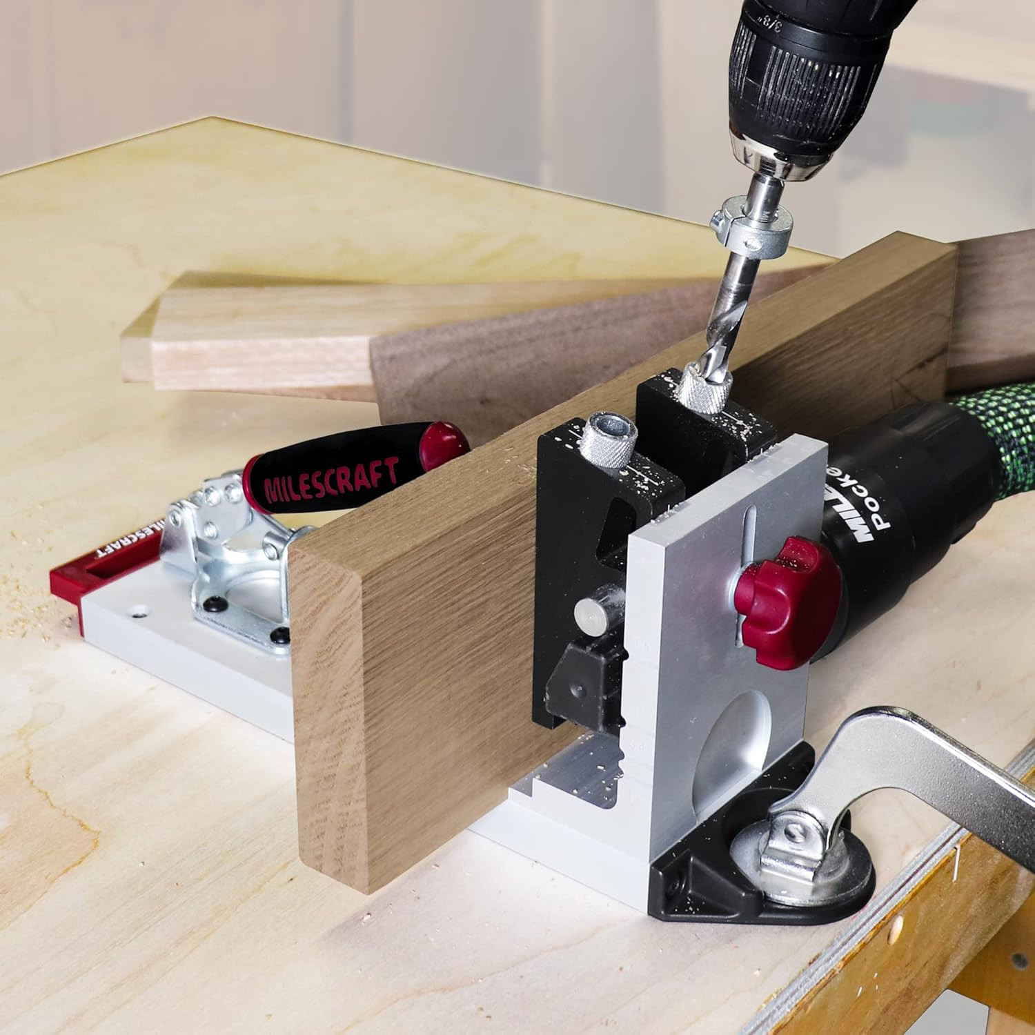 1327 Pocket Jig 400 – Self-Clamping, Heavy-Duty, All-Metal Pocket Hole Jig. Comp