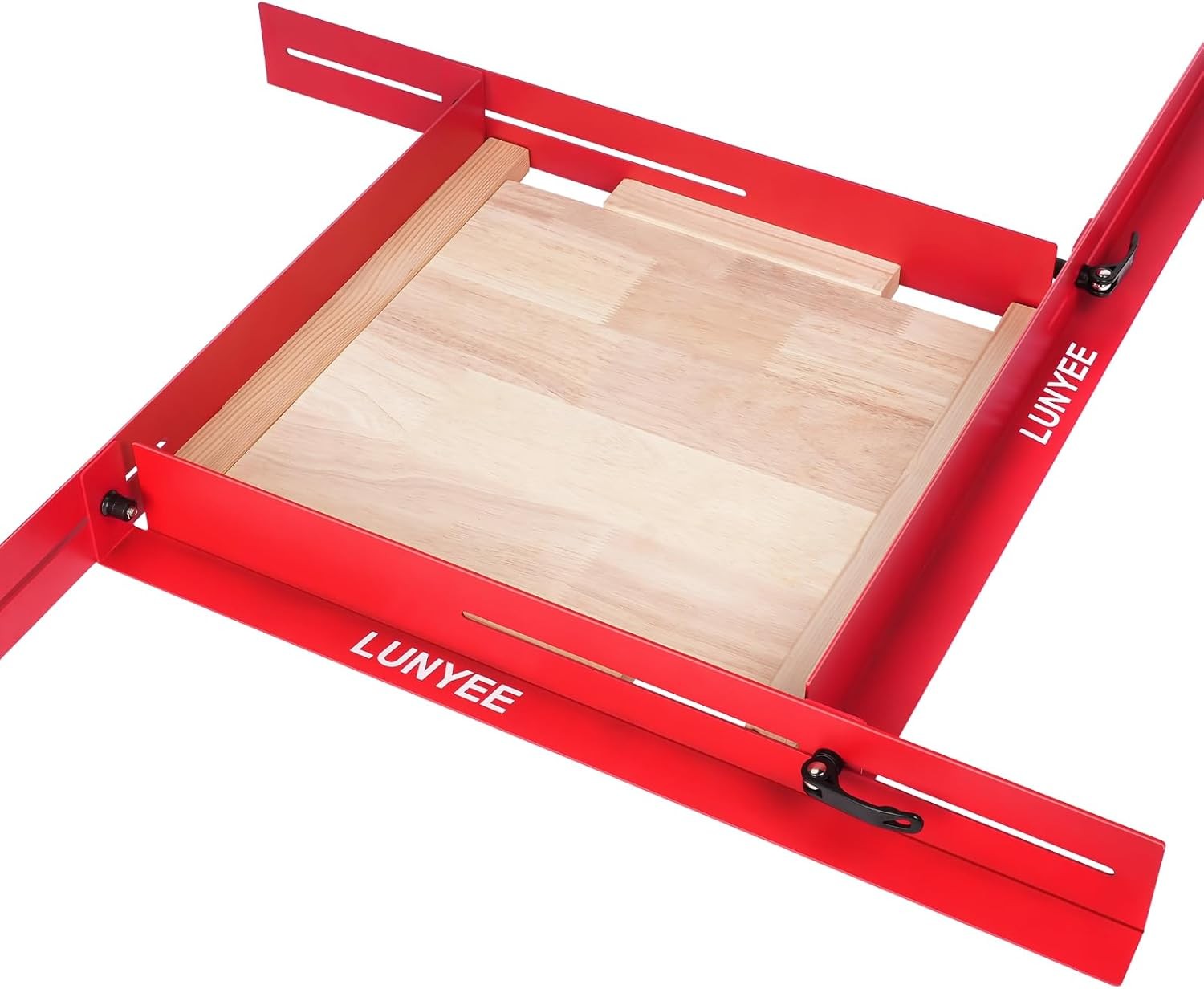 Lunyee Juice Groove Jig Adjustable Metal Router Jig Fits 14X8″ To 29X22″ Boards