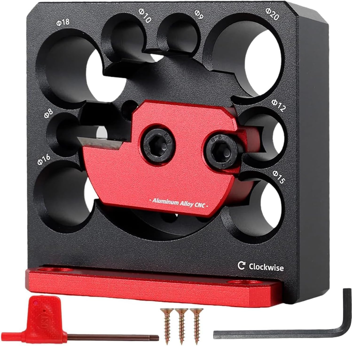 Adjustable Dowel Maker Jig Kit with Carbide Inserts for Woodworking