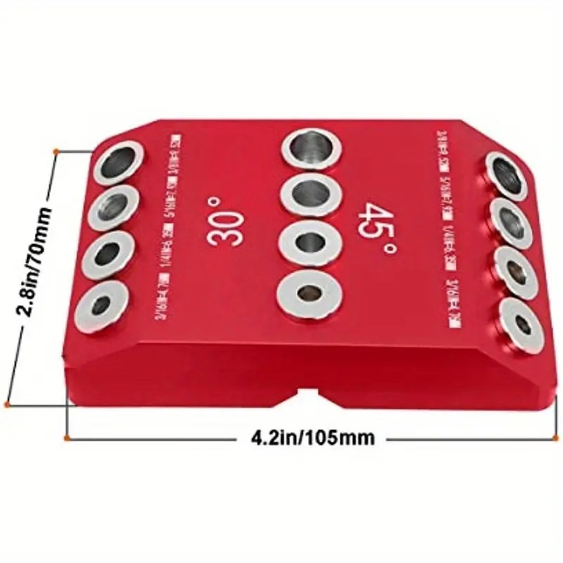US Drill Guide Jig 30 45 90 Degree Portable for Drilling Angled & Straight Hole
