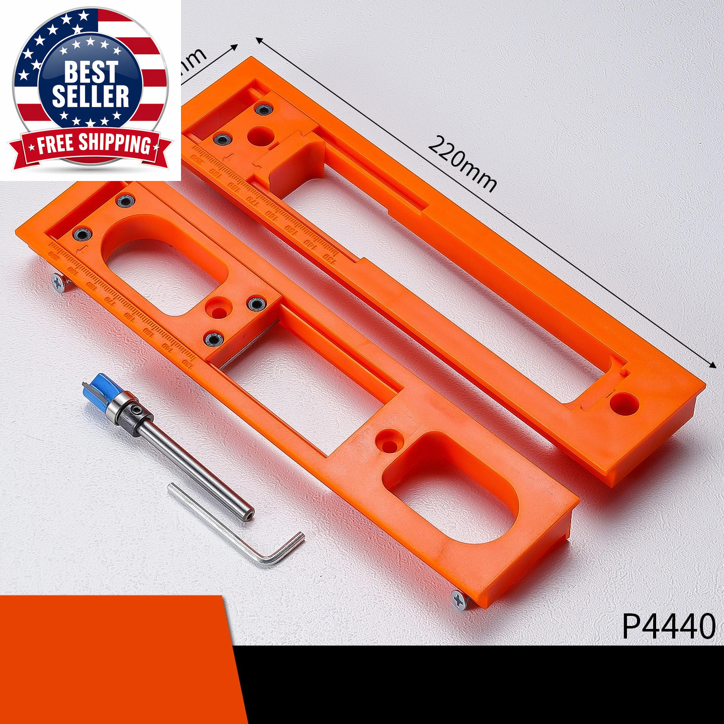 Hidden Hinge Router Jig Guide Template Carpenter Slotting Template for Installin