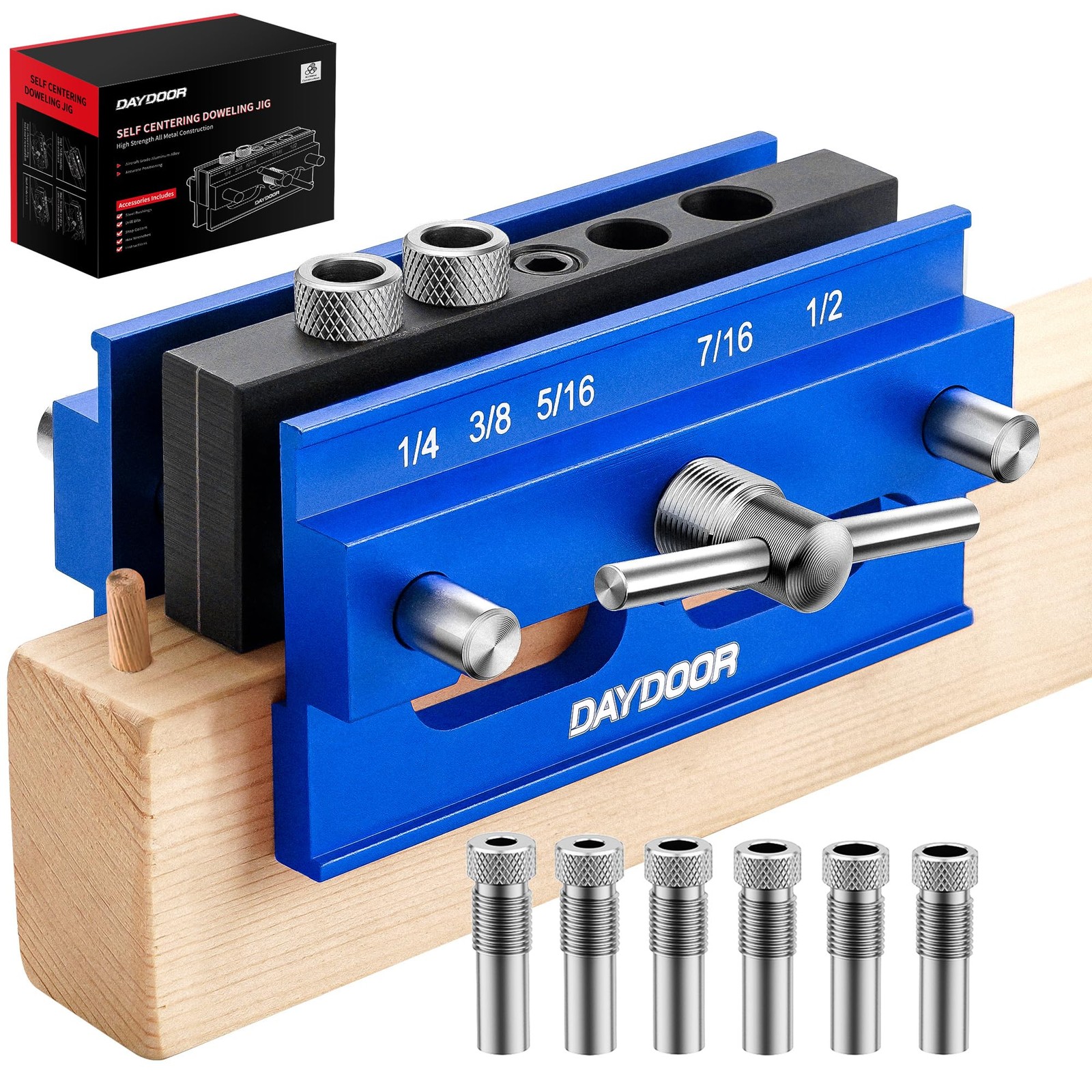 Self Centering Doweling Jig Adjustable Width Dowel Jig For Straight Holes Biscui