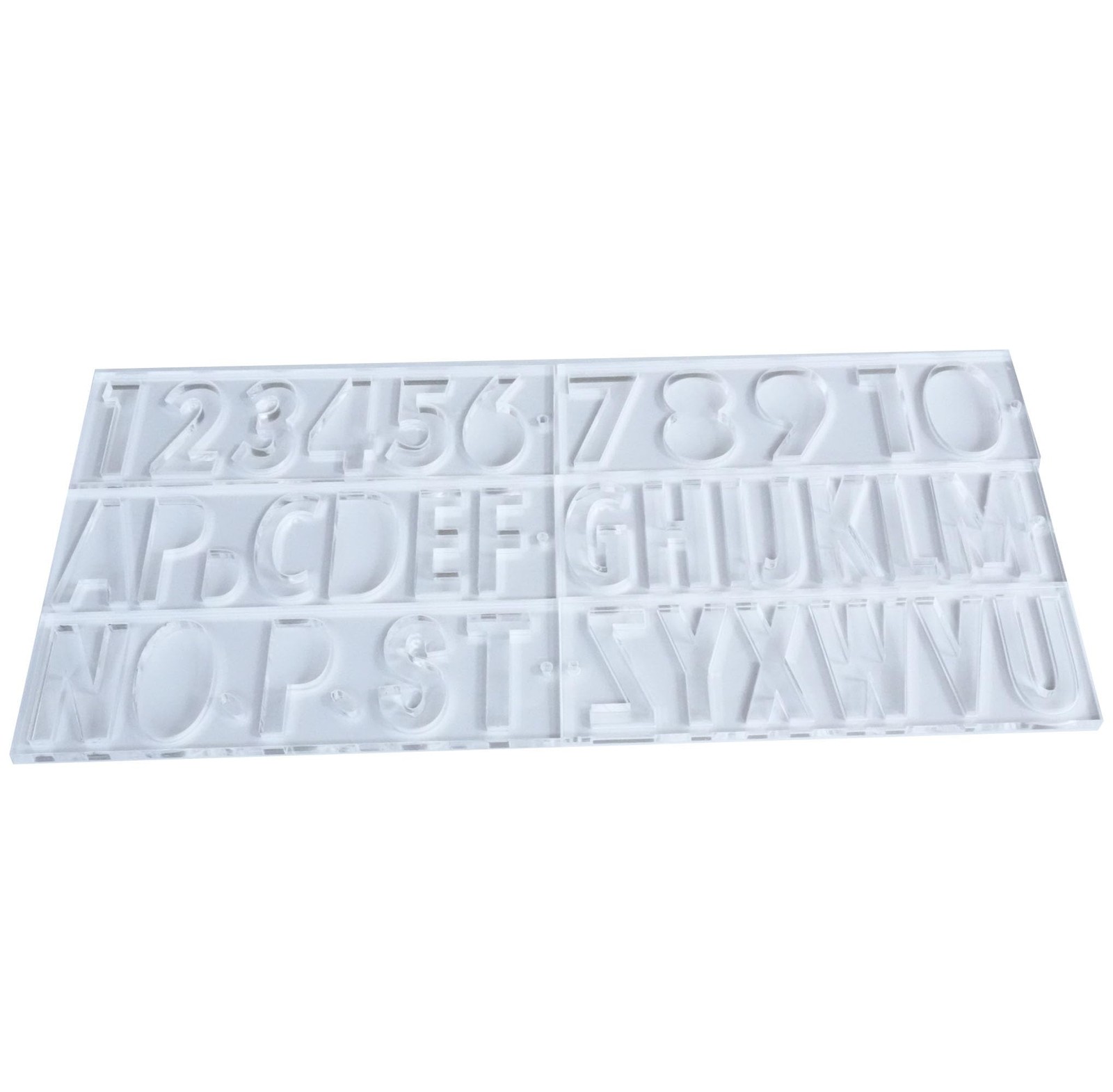 Uppercase Letter and Number Router Template for Woodworking 1/4” Thick DIY S…
