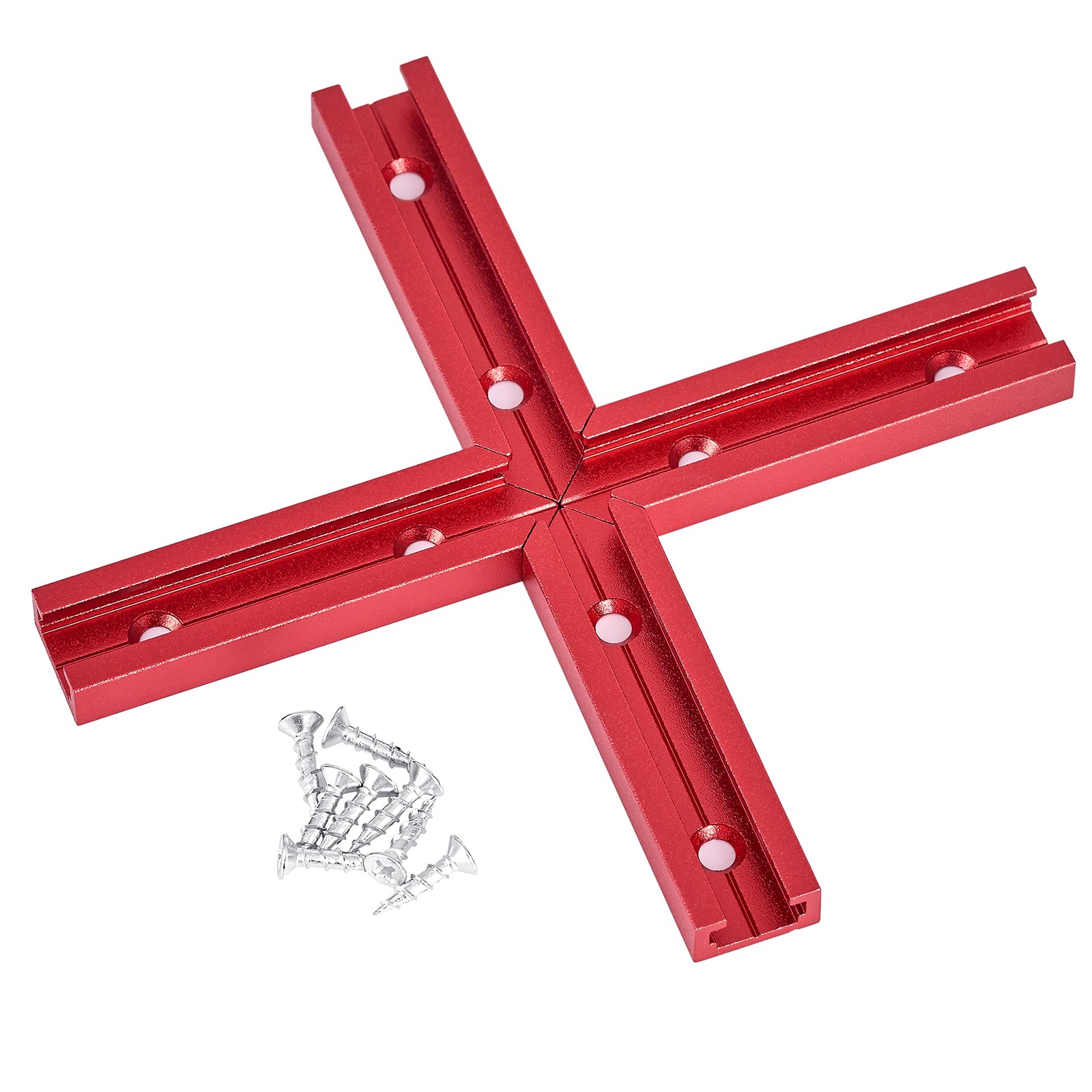 T Track 3″ Intersection Kit with Wood Screws-Double Cut Profile Universal T-T…