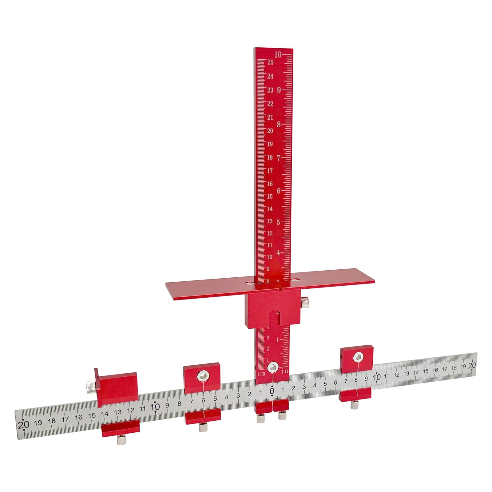 Aluminum Cabinet Hardware Jig Tool for Door Drawer Handles Installation-Red |…