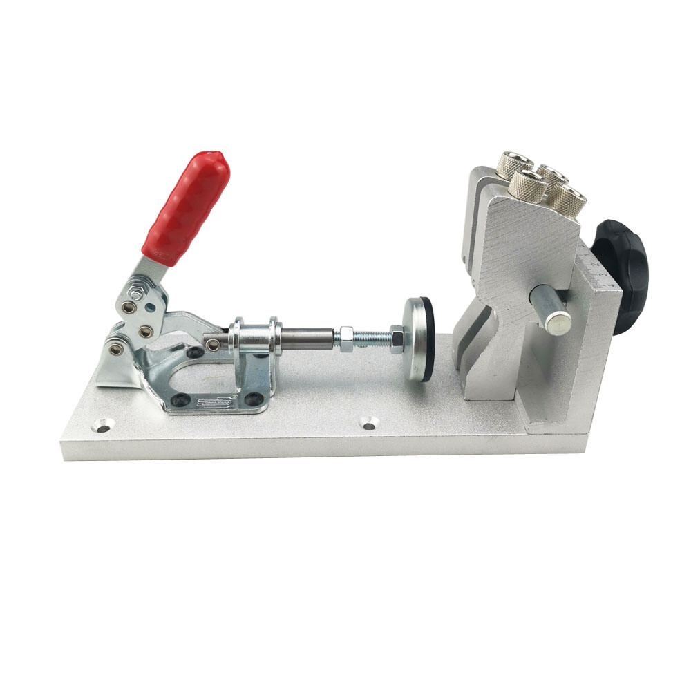 Pocket Hole Locator Jig Kit Aluminum Alloy 15°-22° Angle Hole Drilling NEW