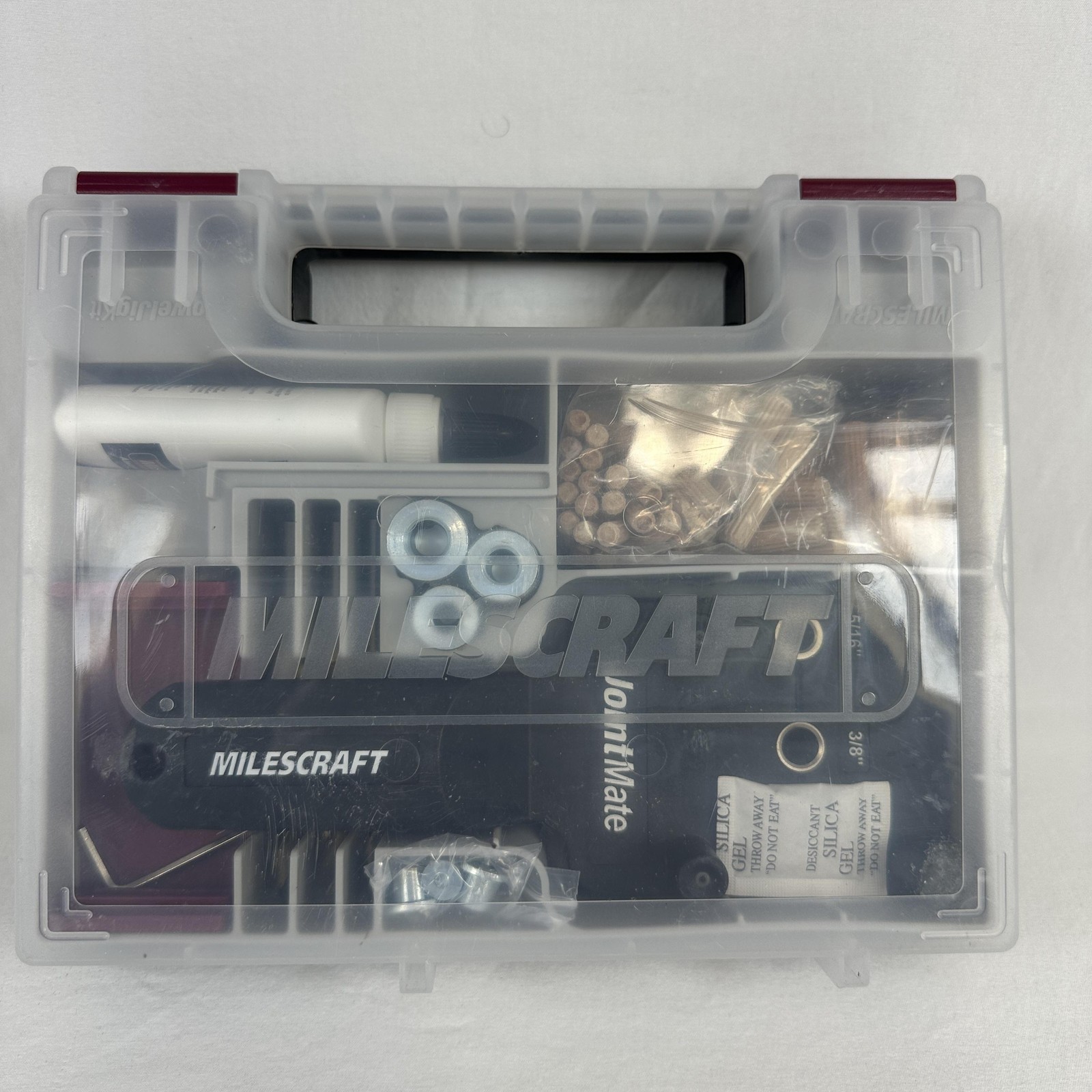 Milescraft JointMate Dowel Jig Kit Woodworking Doweling Tool W Case Black Set
