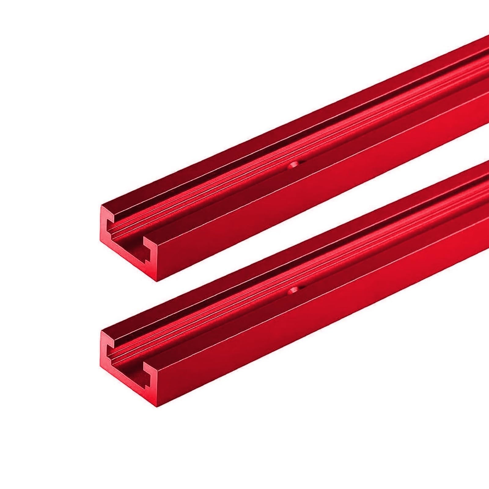 2 PCS 48 Inch TTrack for Woodworking Red Universal Aluminum Tool Part Kit