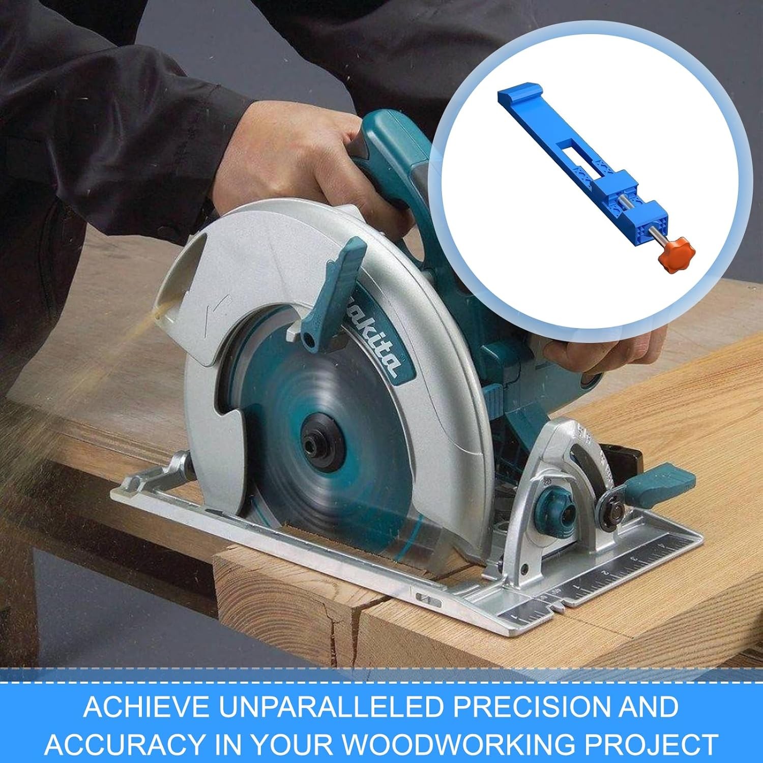Circular Saw Guide Rail Track Cutting Machine Base Adjustable Clamp Tool
