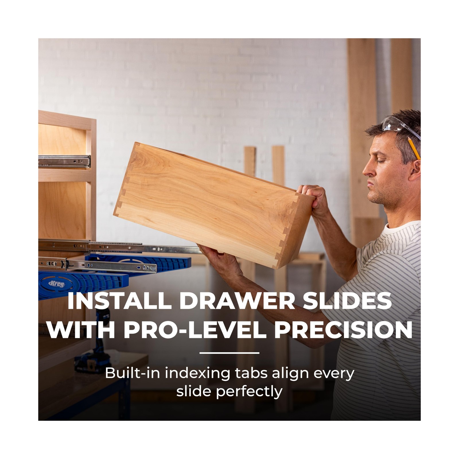 Kreg KHI-Slide Drawer Slide Jig – Drawer Slide Jig Kit – Drawer Slide Tool – …
