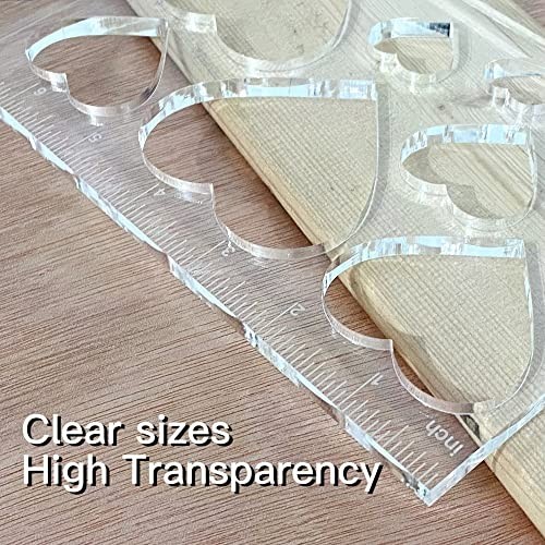 9 in 1 Router Templates for Woodworking Router Jig 1/4 Thick Heart (1 Pack)