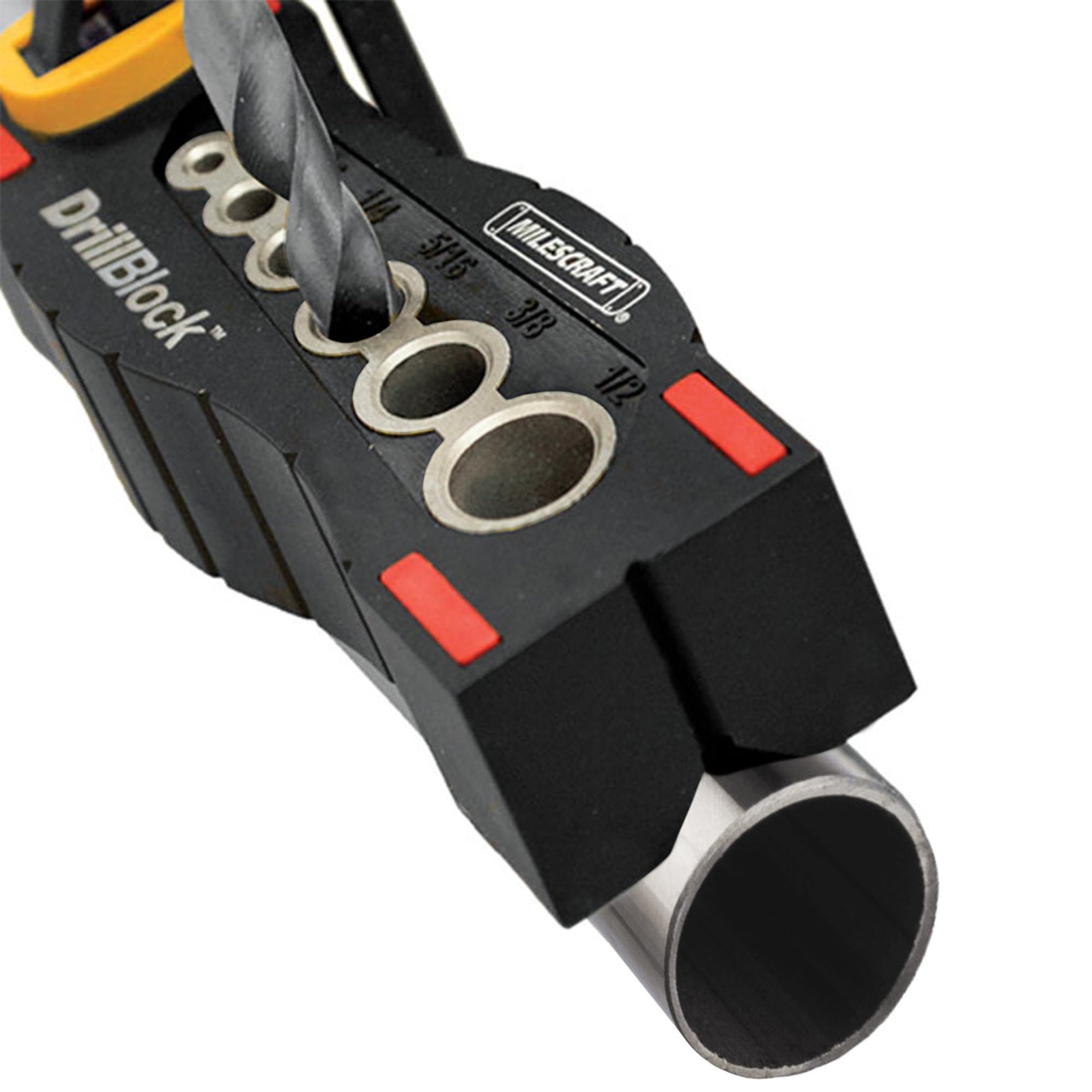 Milescraft 1312 Drill Block – Handheld Drilling Pack of 1, Original Version