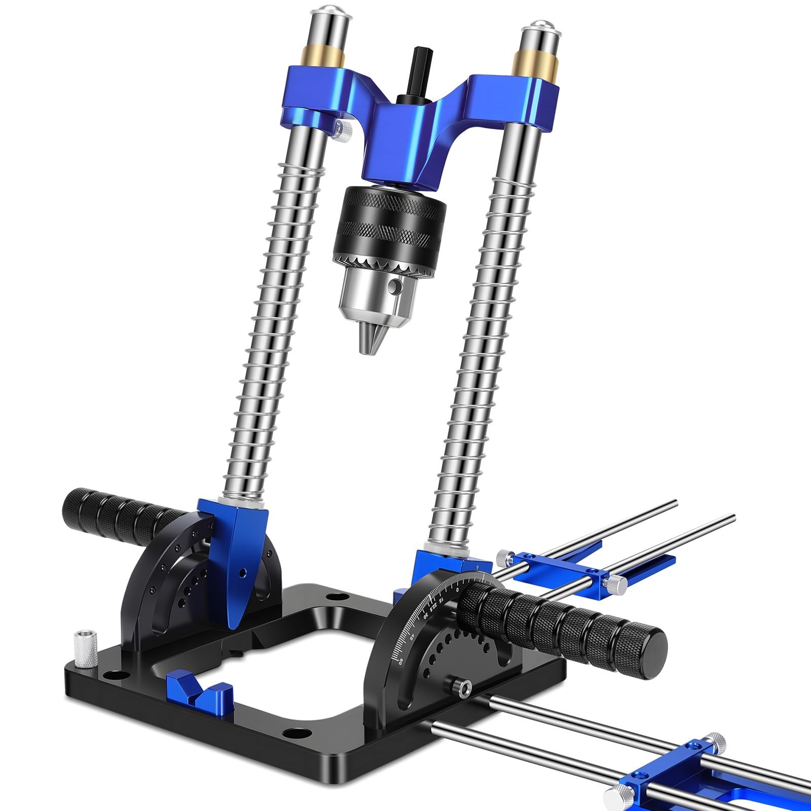 Upgraded Portable Drill Guide, Adjustable 0Â°to 60Â°Multi Angle Drill Guide for
