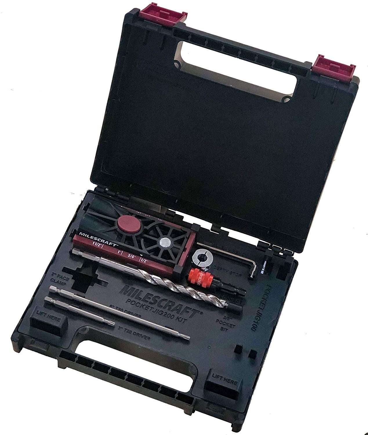 Milescraft 1325 PocketJig200 Complete Pocket Hole Jig Kit – New Improved Version