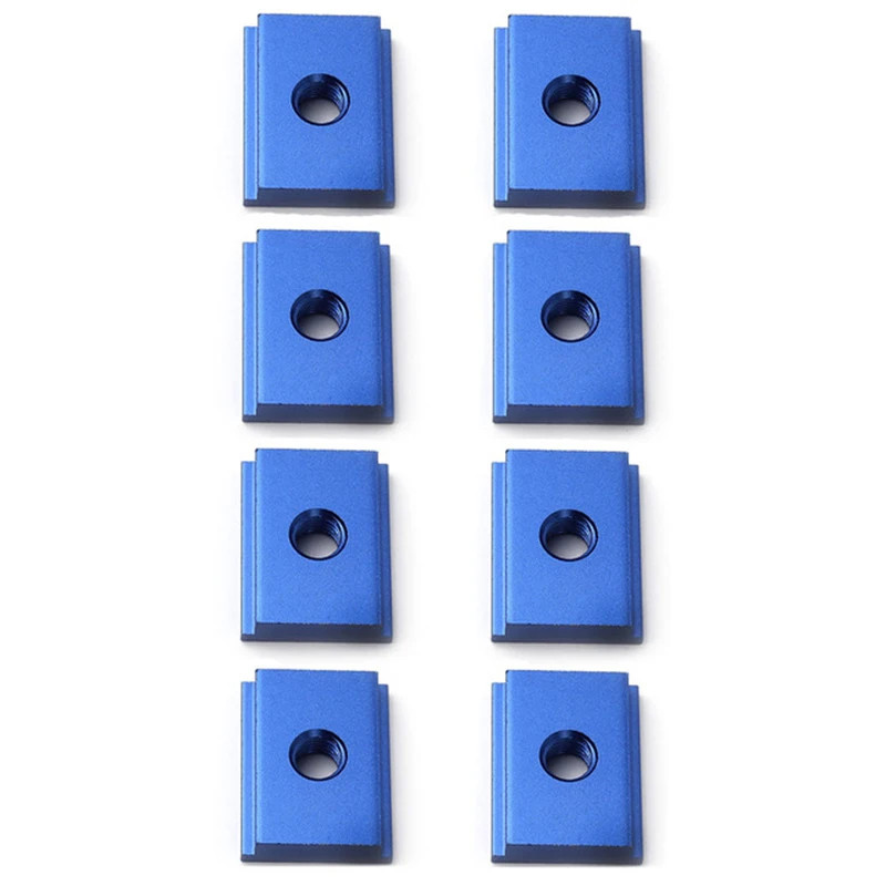 8pcs T Slot Nut Bolts M6 M8 Aluminum Alloy T-Track Slider 30 45 Type Woodworking