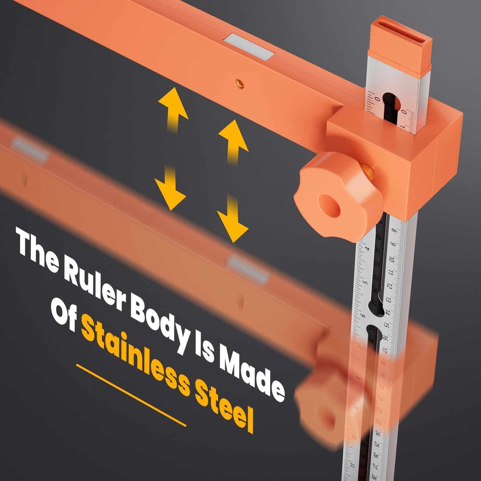 2.0 Adjustable Drawer Slide Jig With Toggle Clamp & Magnetic Arm, Precision C…