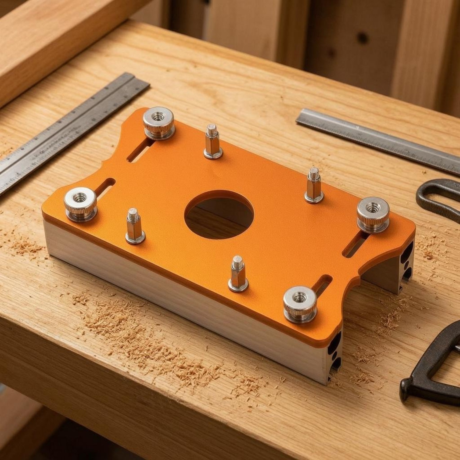 Router Slotting Jig Small Slotting Router Jig Tangerine Top Plate