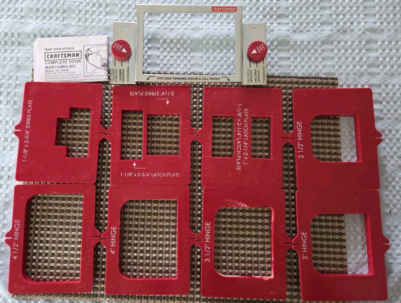 Craftsman 66582 Hingemate Jig Door Mortising Kit Milescraft Inv# 350