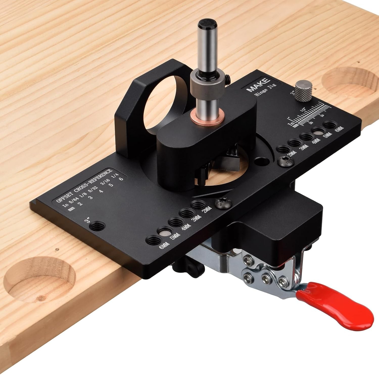 Metal Concealed Hinge Jig W/ Quick Clamp & Dust Vacuum Adapter 35mm Cabinet