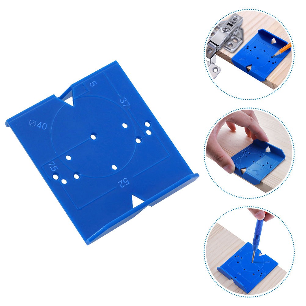 Cabinet Hole Drilling Template Hardware Jig Door Positioning Tool