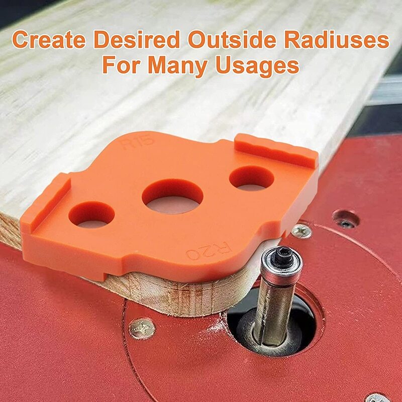 Woodworking Router Corner Radius Templates Jig R5 To R40 Routing Curved Corners