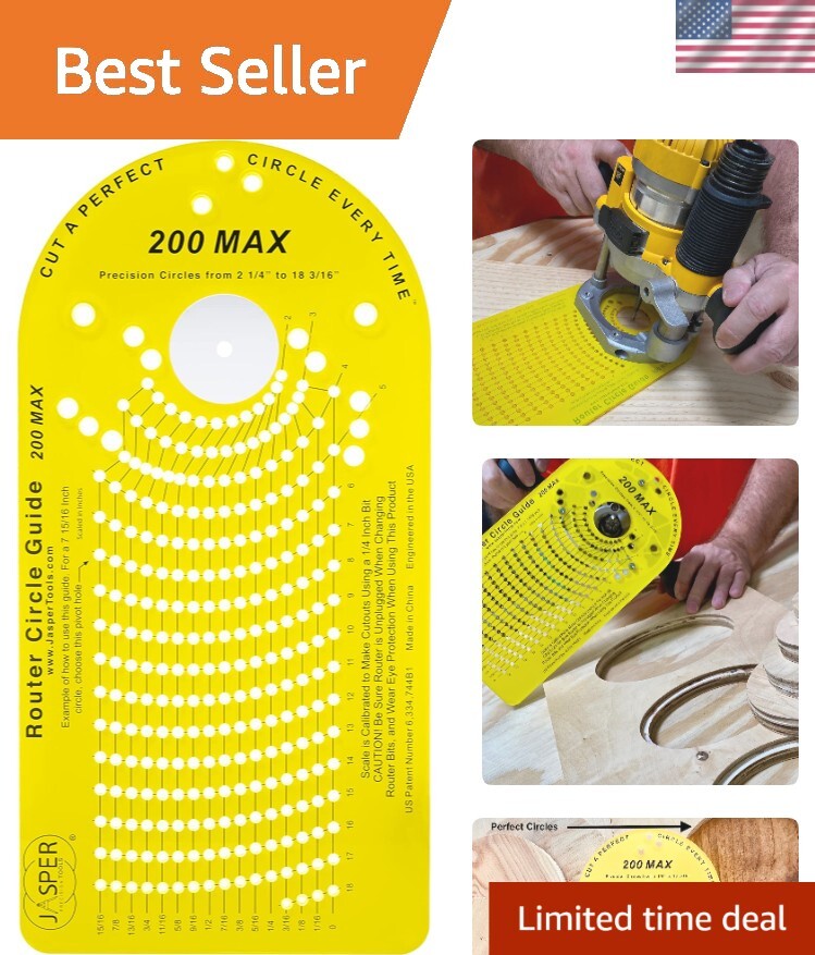 High-Quality Acrylic Circle Guide Kit Compatible with 47 Plunge Router Models