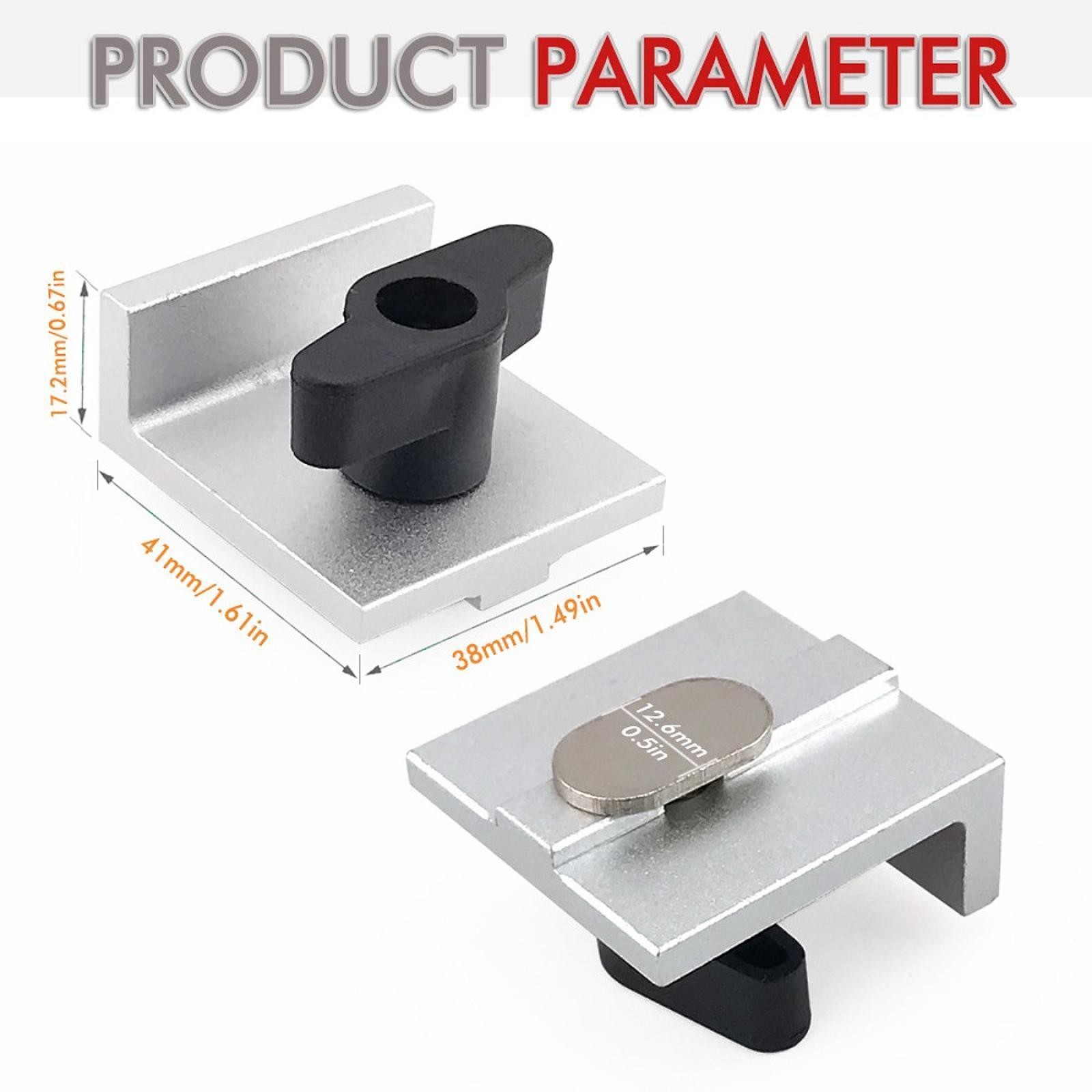 4x Bi Directional Short Stop Kit Universal Multifunctional Low Profile T Track
