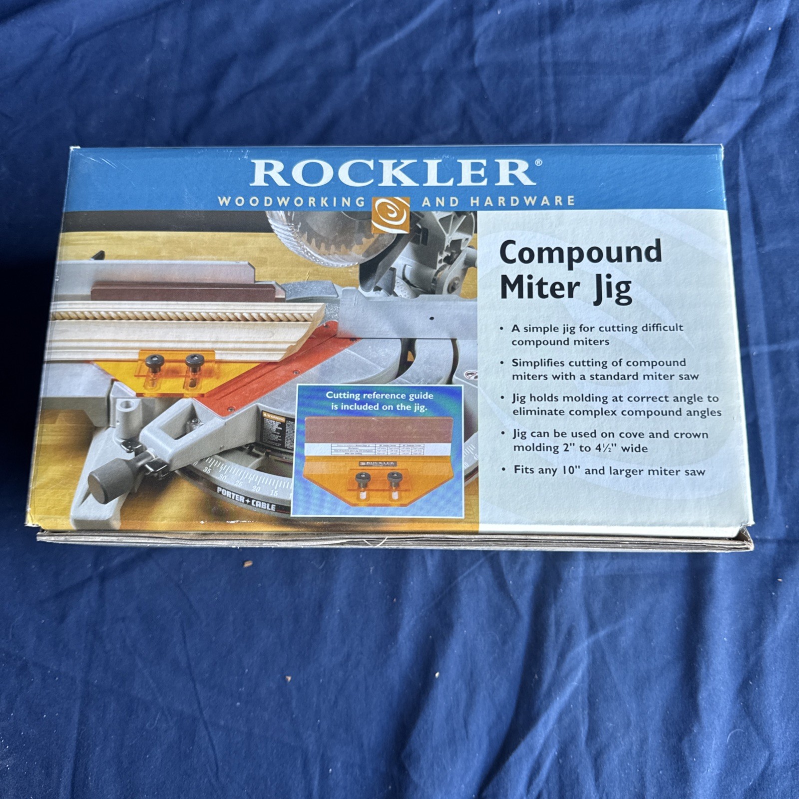 Rockler Compound Miter Jig New Woodworking Fits 10″ Or Larger Miter Saw