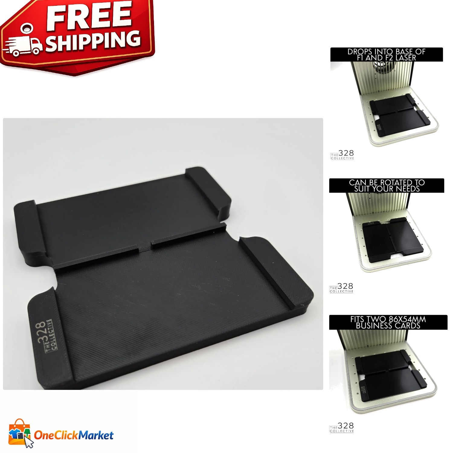 Durable PLA+ Business Card Engraving Jig for xTool F1 & F2 – Accurate & Reliable