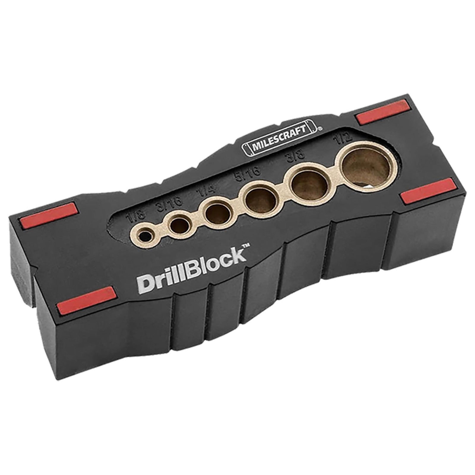 Milescraft 1312 Drill Block – Handheld Drilling Guide, Drilling Jig with Drill G