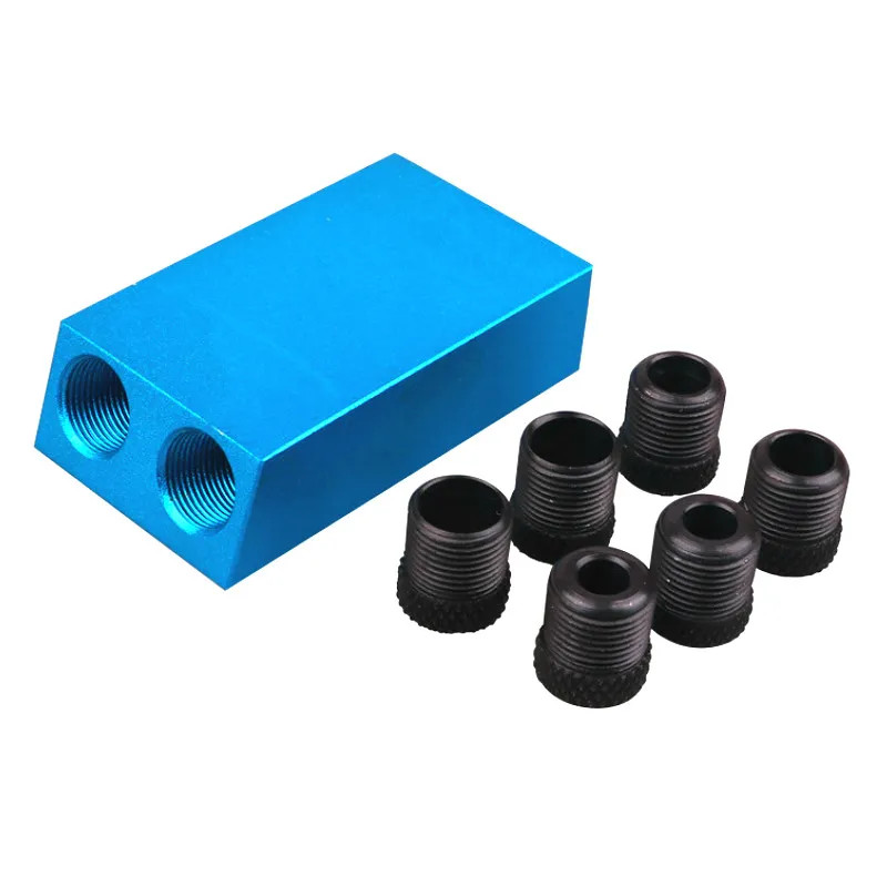 Pocket Hole Jig Kit 15° Oblique Drill Guide Locator Set Durable Woodworking Tool