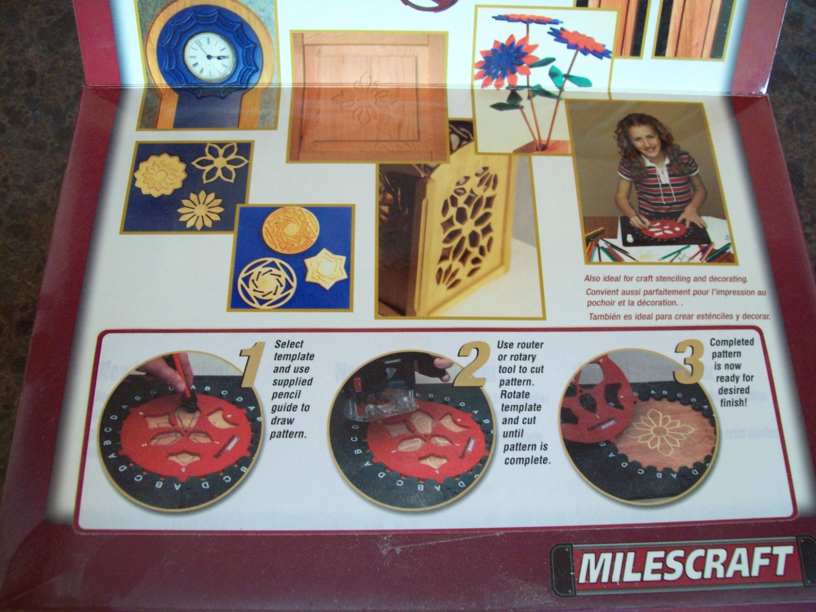 Milescraft SpiroCrafter TurnLock #1204 Create Patterns & Stencils Wood & Plastic