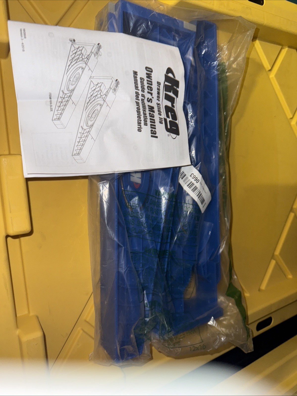 NEW Kreg Tool Company Khi-slide Drawer Slide Jig