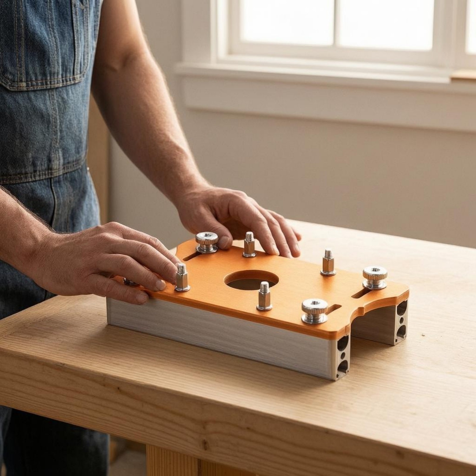 Router Slotting Jig Small Slotting Router Jig Tangerine Top Plate